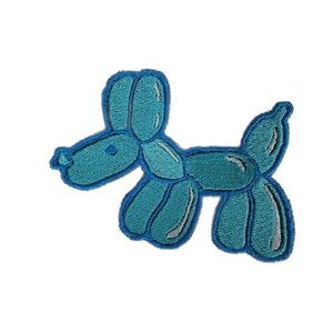 DandyFlowerTrash Clown-Core Artist Made Ballon Puppy Iron On Patch